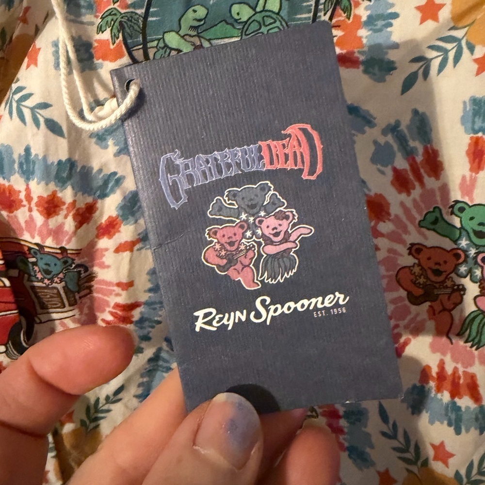 🆕 nwt Reyn Spooner Grateful Dead Multicolor Button Down Shirt medium - Picture 4 of 7